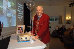 10.George cutting his cake