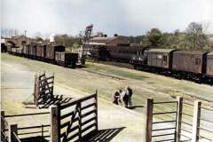 Lambourn-Station-Yard-1954-Colorized