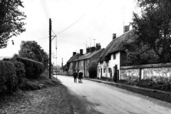 Leading out along High Street Upper Lambourn