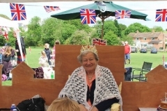 Jubilee Picnic Day June 4th 2012.  Sylvia Bentick as 'The Queen'