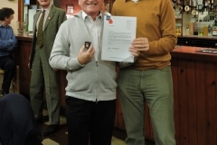 Peter Bassett presented with 25 year award