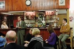 Jon Fleming, President of Lambourn British Legion thanking everyone for their hard work