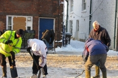 January 6th 2010 Volunteers clearing the snow