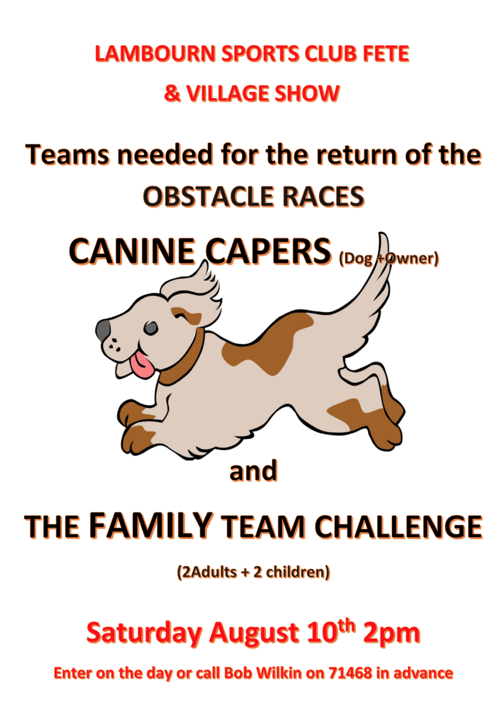 Canine Capers and Family Team Challenge! Lambourn