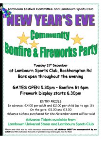 New Years Eve Fireworks! @ Lambourn Sports Club