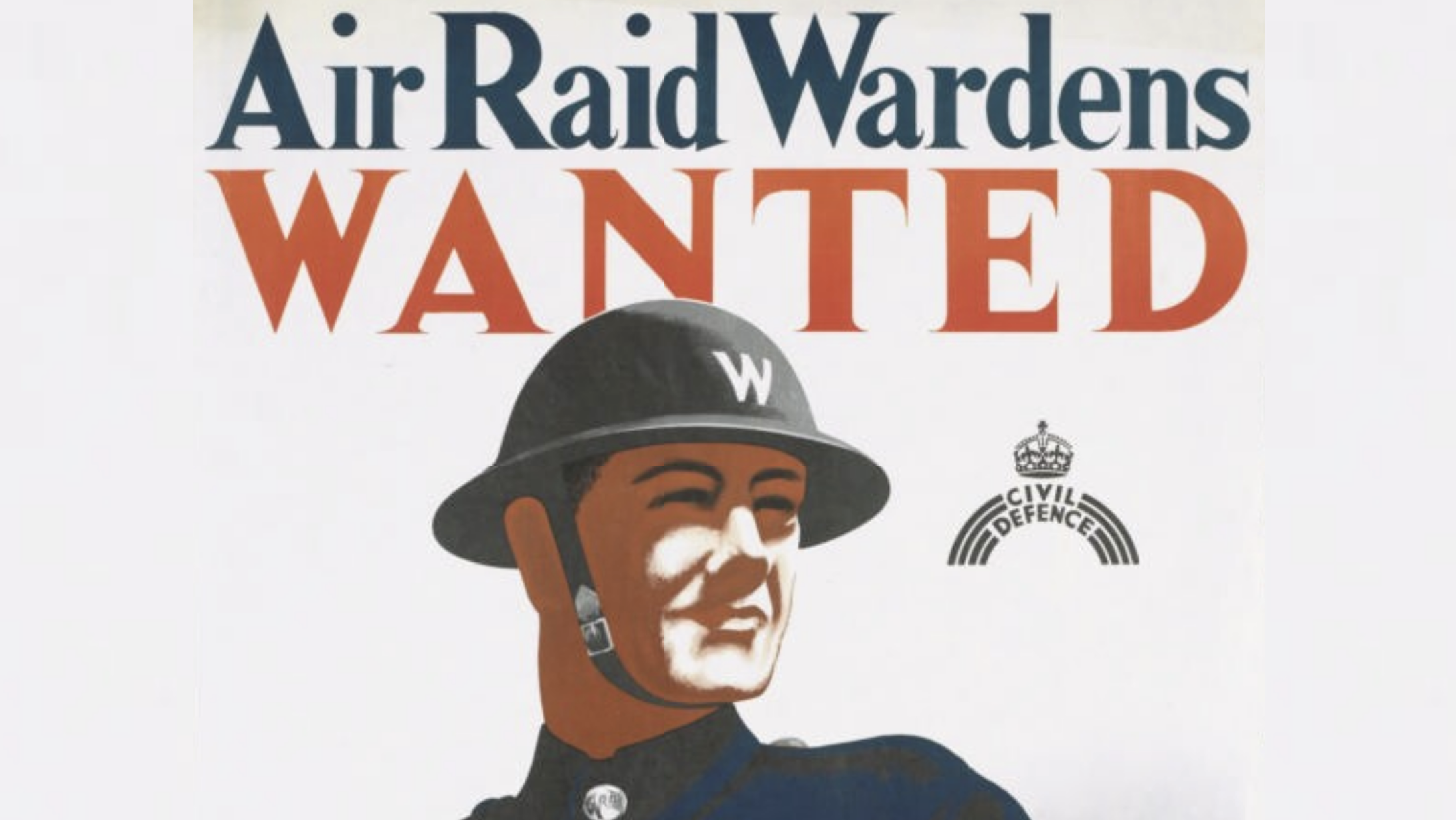 Air Raid Warden Poster Lambourn