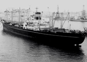 Karga Maru Ship - black and white